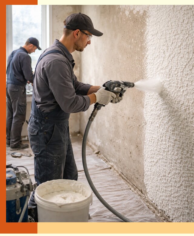 Утепление стен жидкой теплоизоляцией в Гатчине для квартир и домов