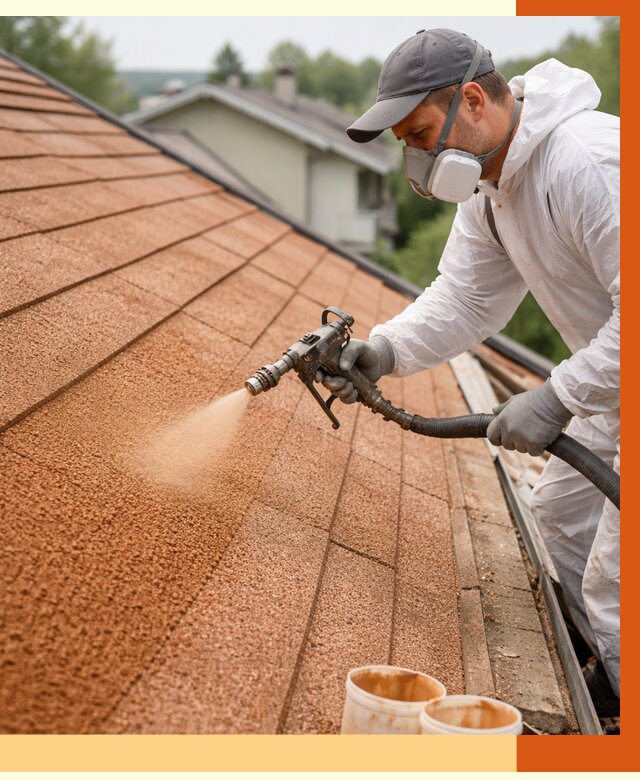 Утепление кровли жидкой пробкой в Гатчине от 2775 руб./м² под ключ | ТепломастерГтч