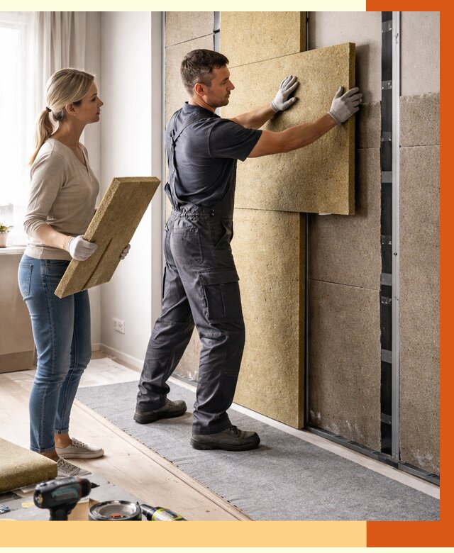 Профессиональная шумоизоляция квартиры в Гатчине от 7707 руб. за м2 | ТепломастерГтч