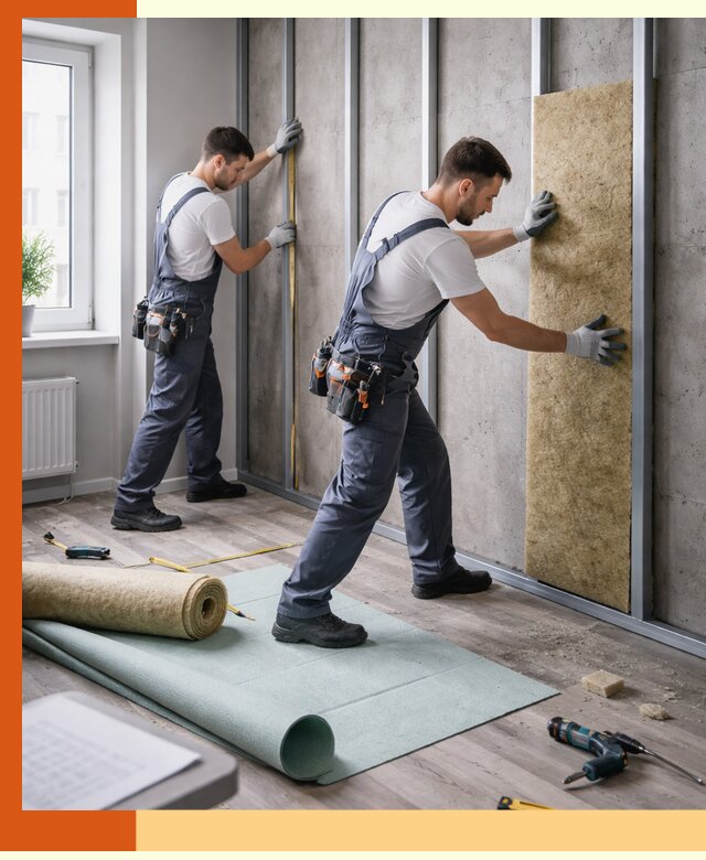 Шумоизоляция квартиры под ключ в Гатчине — профессионально и гарантированно