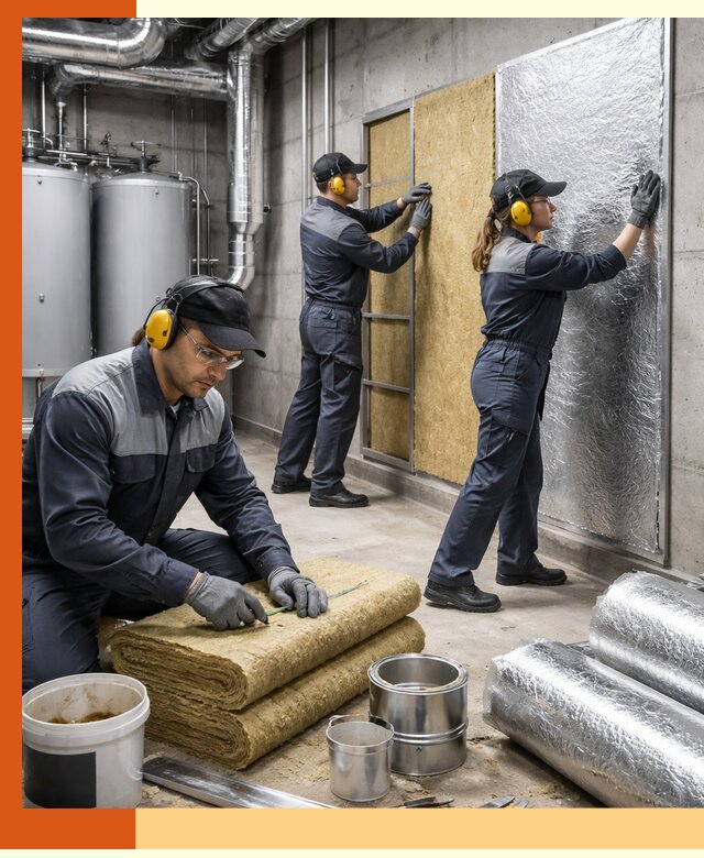 Шумоизоляция котельной в Гатчине: профессиональный монтаж и материалы