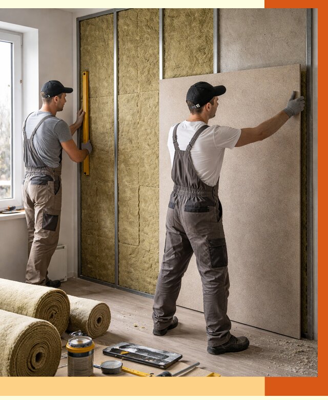 Шумоизоляция стен в Гатчине от 4624 руб/м2 — звукоизоляция стен под ключ | ТепломастерГтч