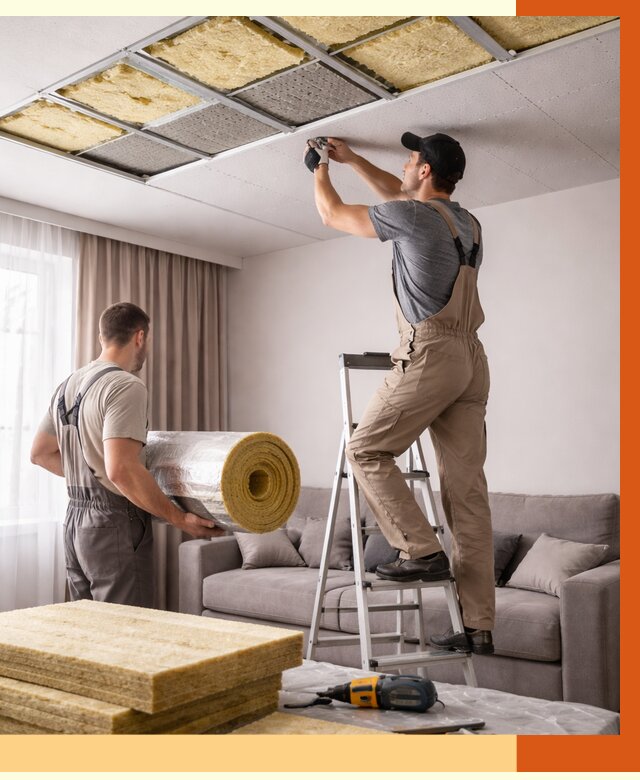 Шумоизоляция потолка в Гатчине от 2312 руб. под ключ | Профессионально — ТепломастерГтч