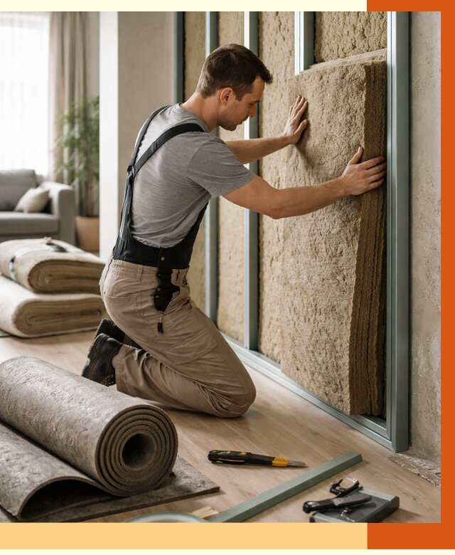 Шумоизоляция перегородок в Гатчине от 1696 руб. за м2 — ТепломастерГтч