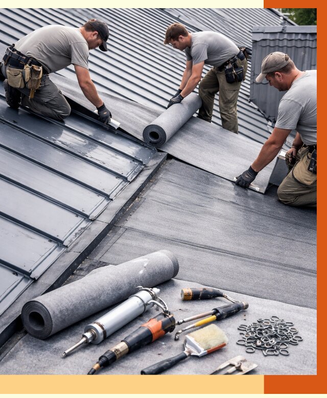 Гидроизоляция металлической кровли полимочевиной в Гатчине от 8735 руб. | ТепломастерГтч