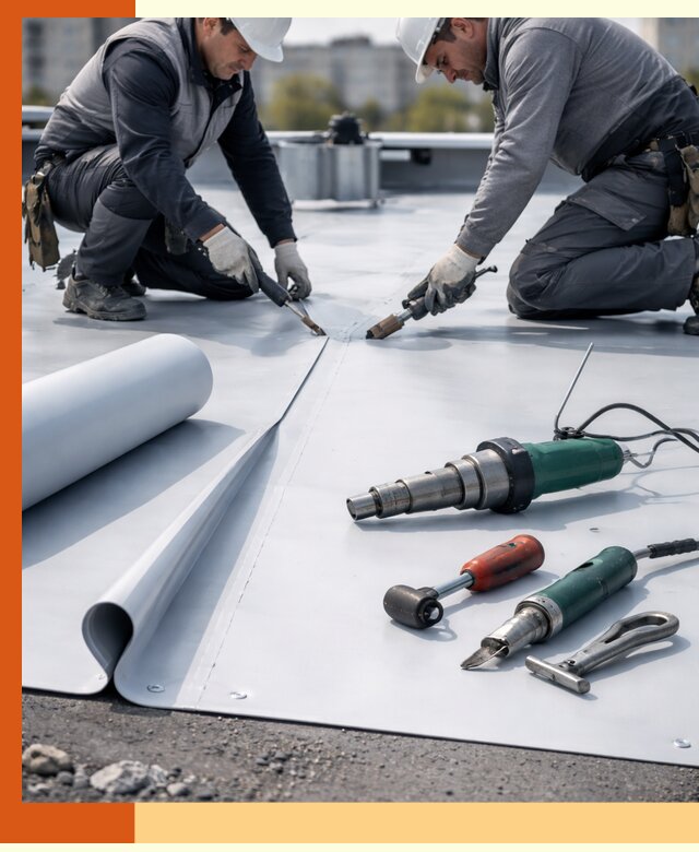 Гидроизоляция мембранной кровли в Гатчине: монтаж и ремонт быстро