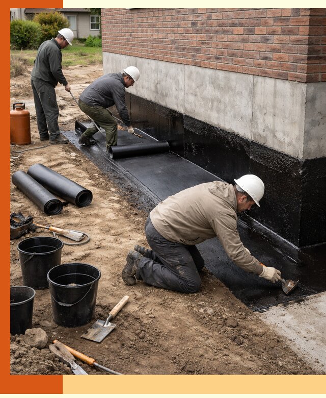 Гидроизоляция фундамента в Гатчине: надежная защита строений