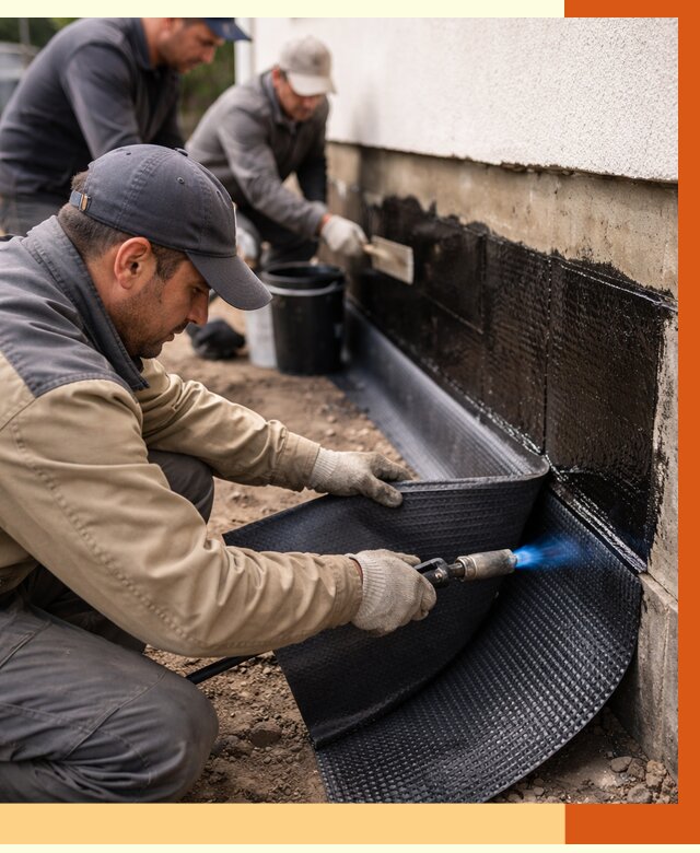 Гидроизоляция цоколя и отмостки в Гатчине от 8735 руб. — ТепломастерГтч