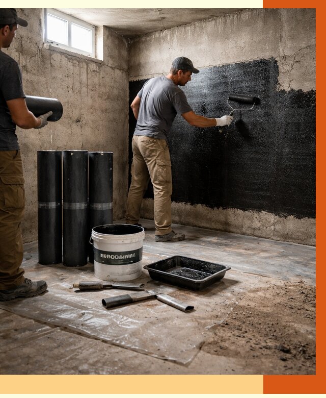 Гидроизоляция подвала в Гатчине от 3597 руб. под ключ | Профессионально — ТепломастерГтч