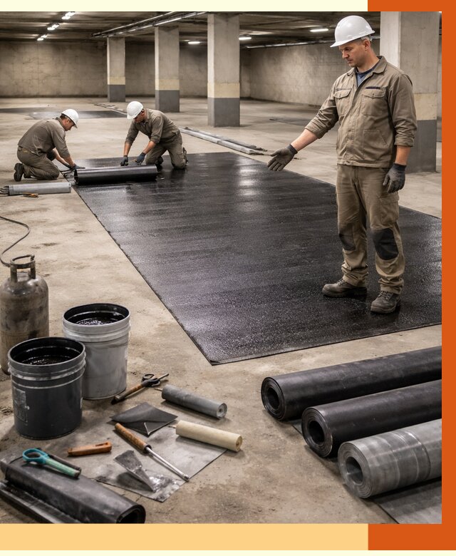 Гидроизоляция паркинга в Гатчине от 1233 руб/м² — профессиональная защита | ТепломастерГтч