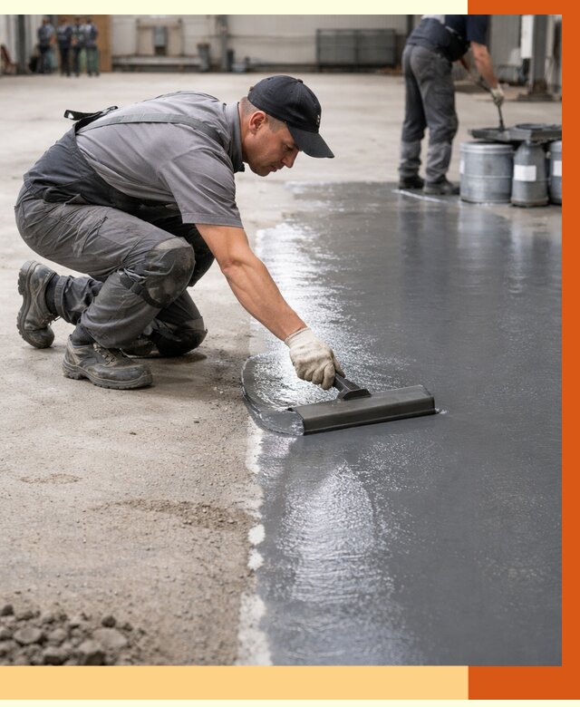 Гидроизоляция промышленного пола в Гатчине от 1233 руб./м2 — ТепломастерГтч специалисты под ключ