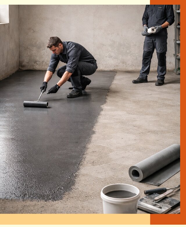 Гидроизоляция гаражного пола в Гатчине от 3597 руб./м² — ТепломастерГтч профессионально