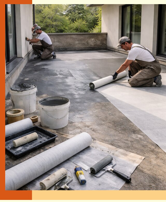 Гидроизоляция террасы в Гатчине — надежная защита от влаги и протечек