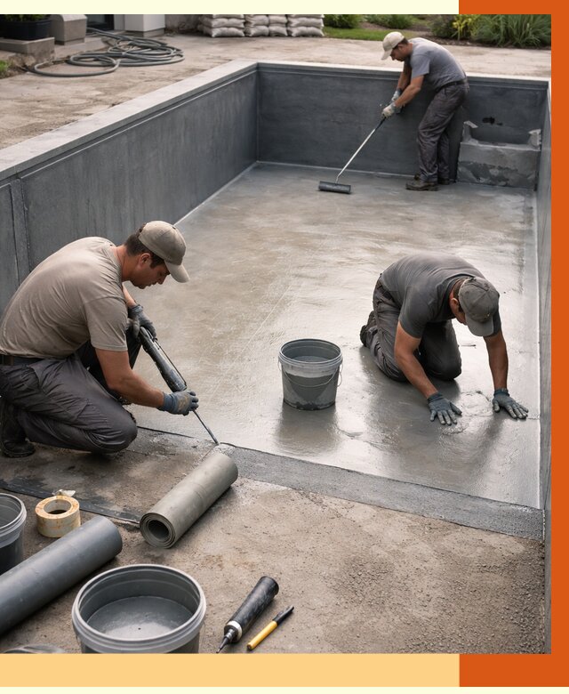 Профессиональная гидроизоляция бассейна в Гатчине от 6679 руб. за м2 | ТепломастерГтч