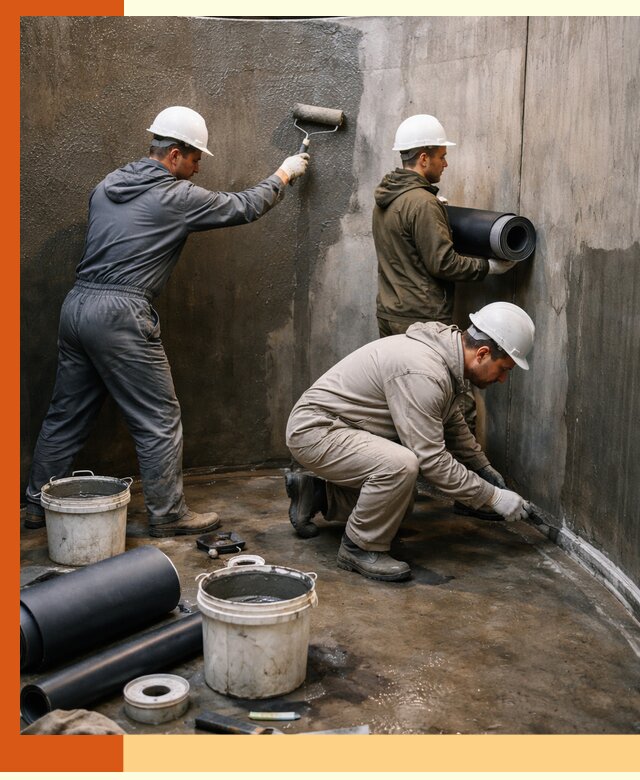 Гидроизоляция резервуара профессионально в Гатчине