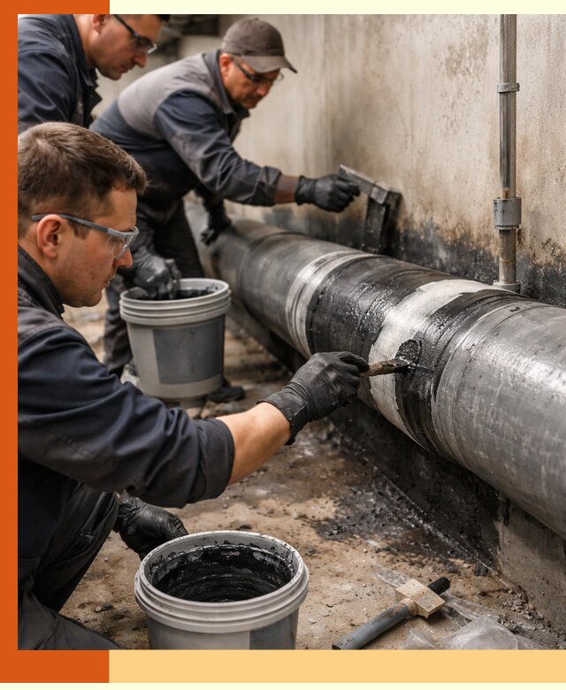 Гидроизоляция труб в Гатчине — защита и герметизация коммуникаций