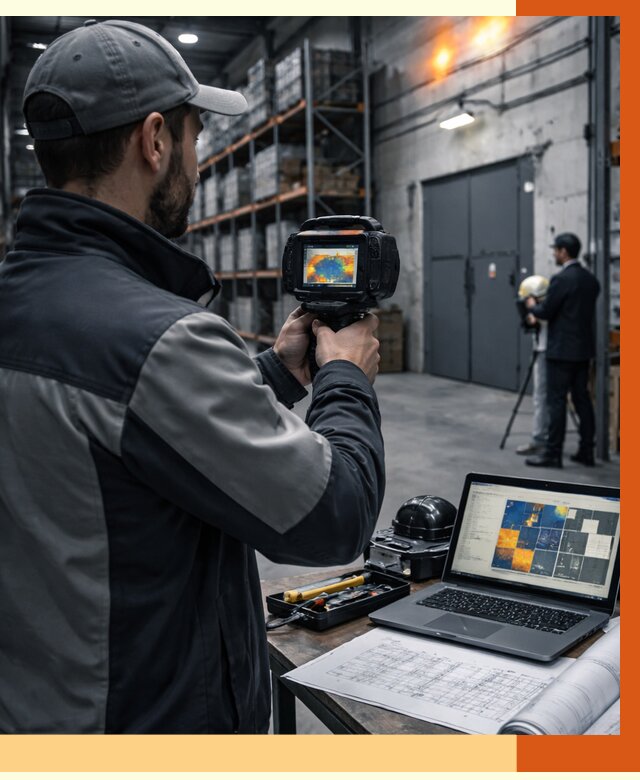 Тепловизионное обследование склада в Гатчине от 6679 руб. | ТепломастерГтч