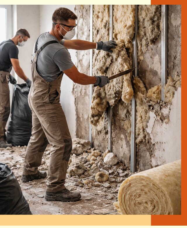 Демонтаж старого утеплителя в Гатчине от 3597 руб. — работы под ключ | ТепломастерГтч