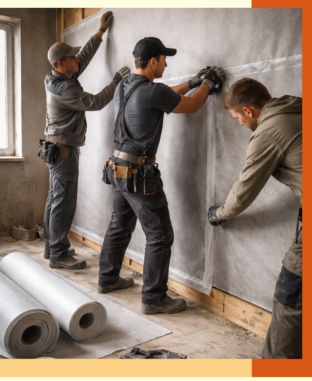 Монтаж ветроизоляции в Гатчине от 4624 руб./м2 — профессионально | ТепломастерГтч